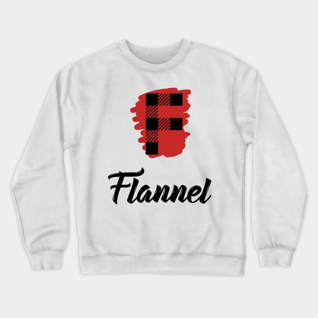 flannel Crewneck Sweatshirt by kiddolovie